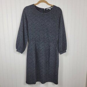 Collective Concepts Gray Lined Polyester/Cotton  Dress Women's Size M
